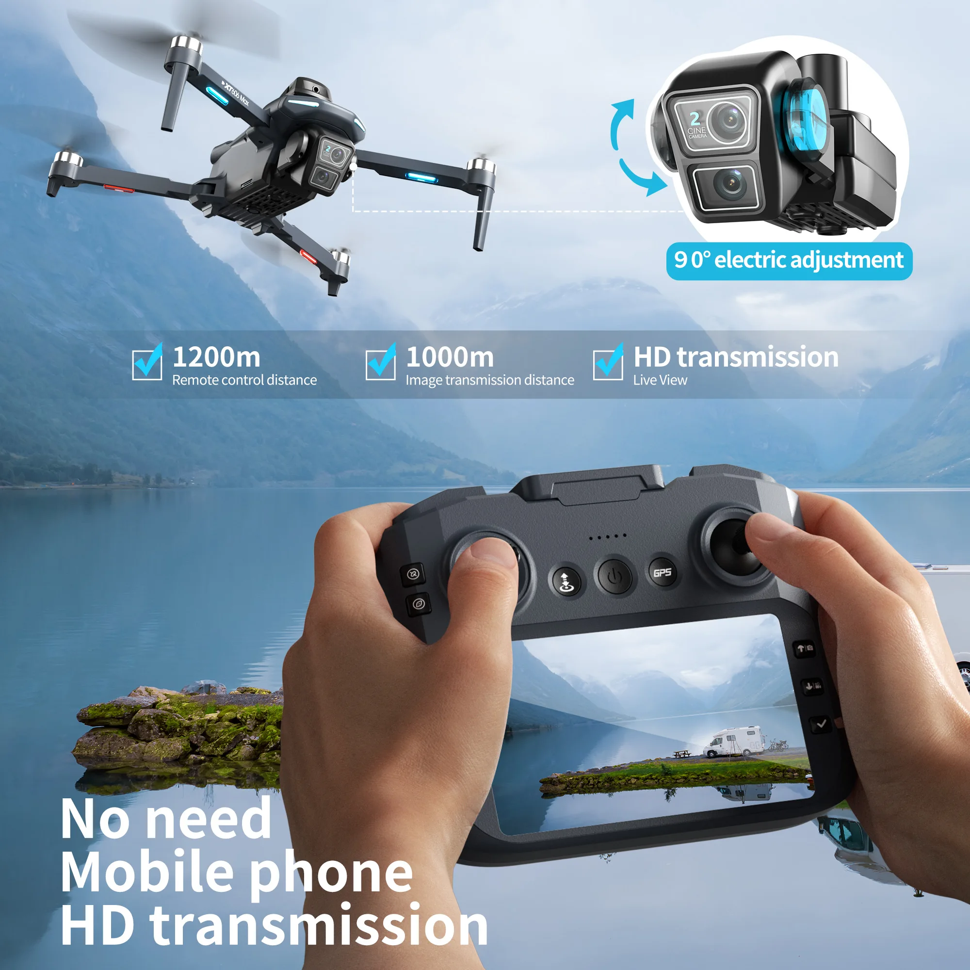 Dron Original XT606 Profesiona - Drone Surveying reseña y precio